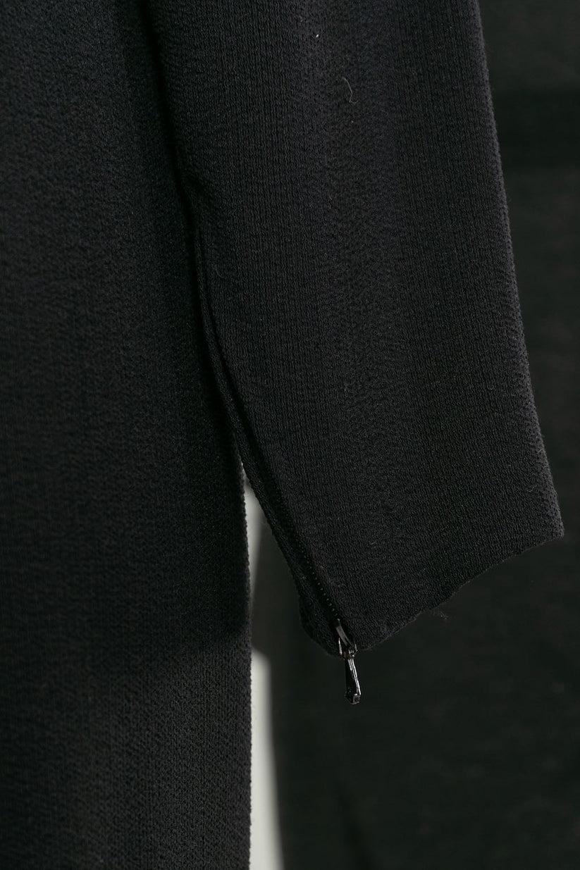 Yves saint Laurent Haute Couture Black Dress For Sale 4