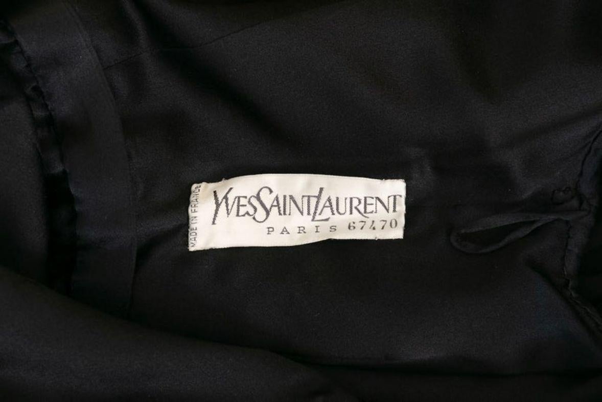 Yves saint Laurent Haute Couture Black Dress For Sale 5