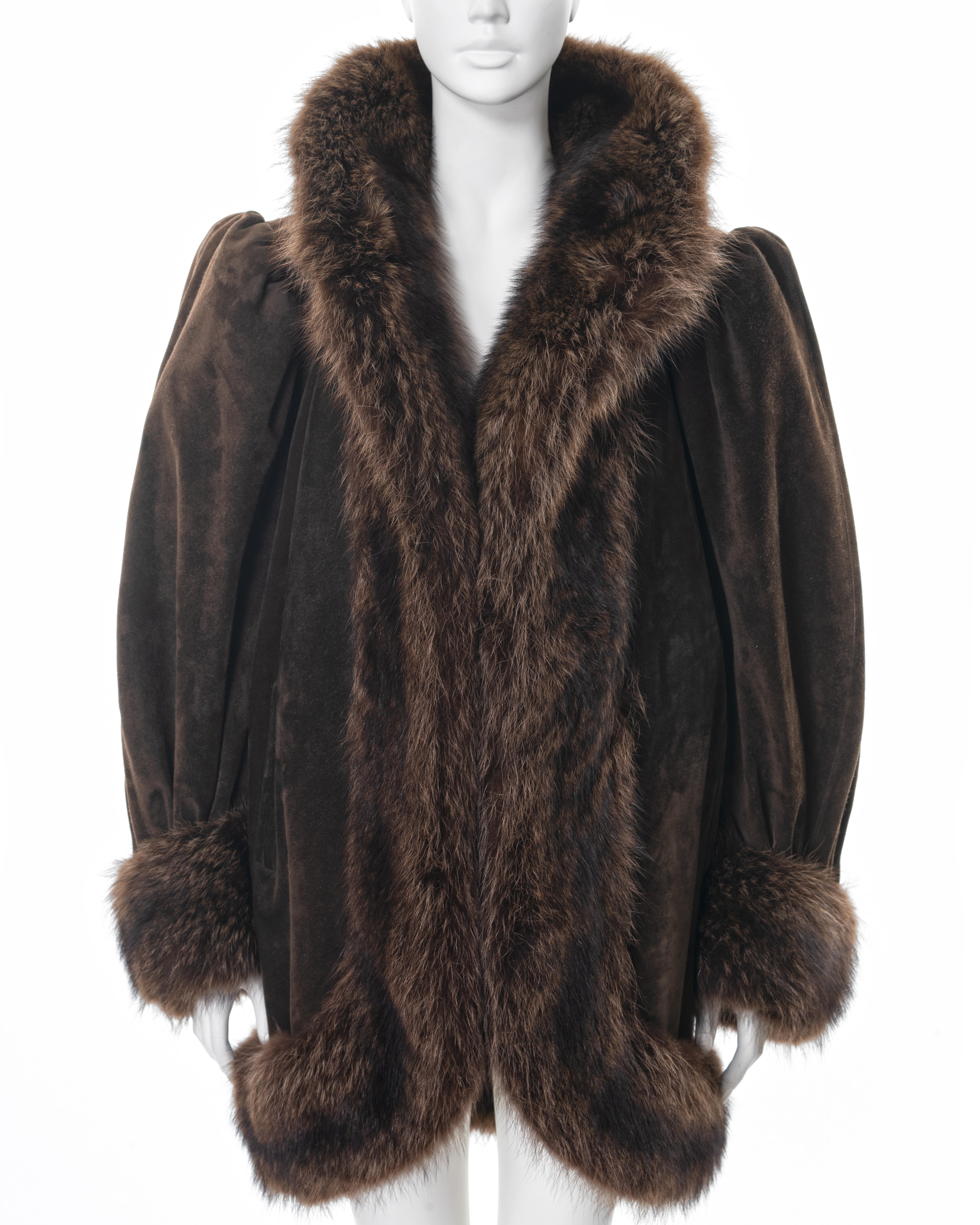 vintage ysl fur coat