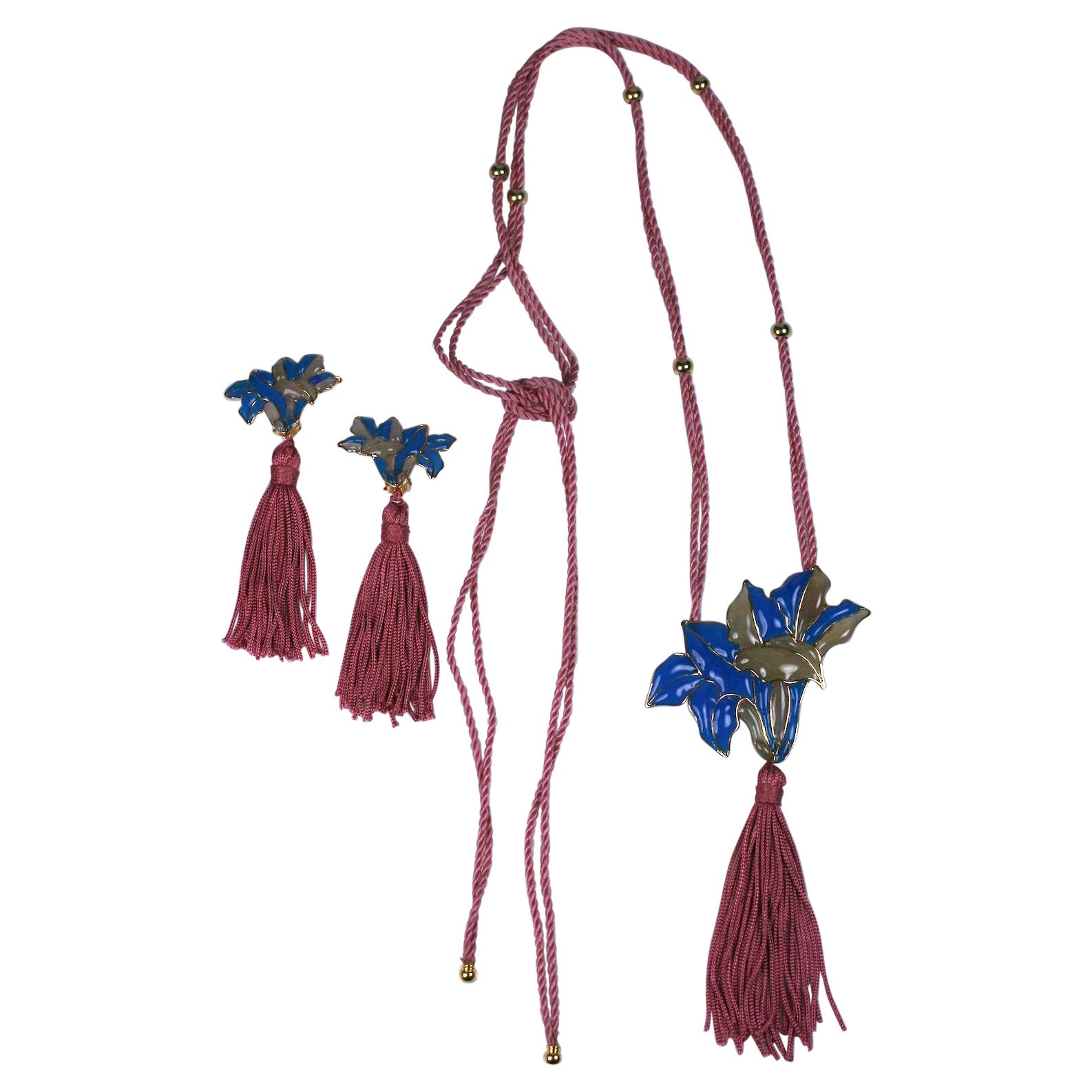 Yves Saint Laurent Haute Couture Chinese Collection Demi Parure, Maison Gripoix For Sale