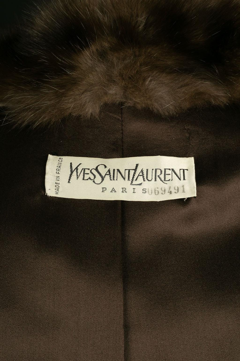 Yves Saint Laurent Haute Couture Coat in Ecru Wool, Circa 1994 4