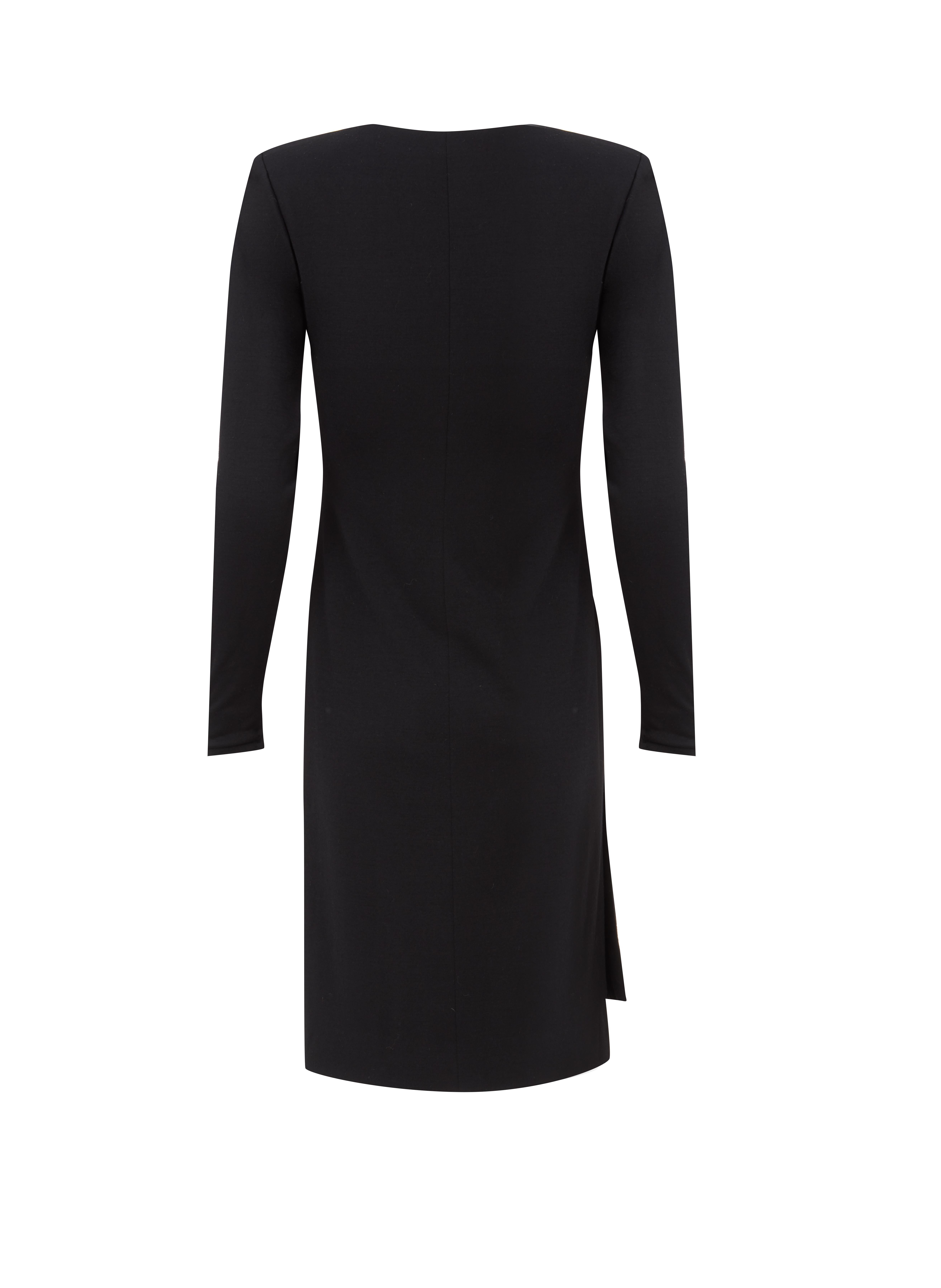 Yves Saint Laurent Haute Couture Wrap Dress black, Circa 1983