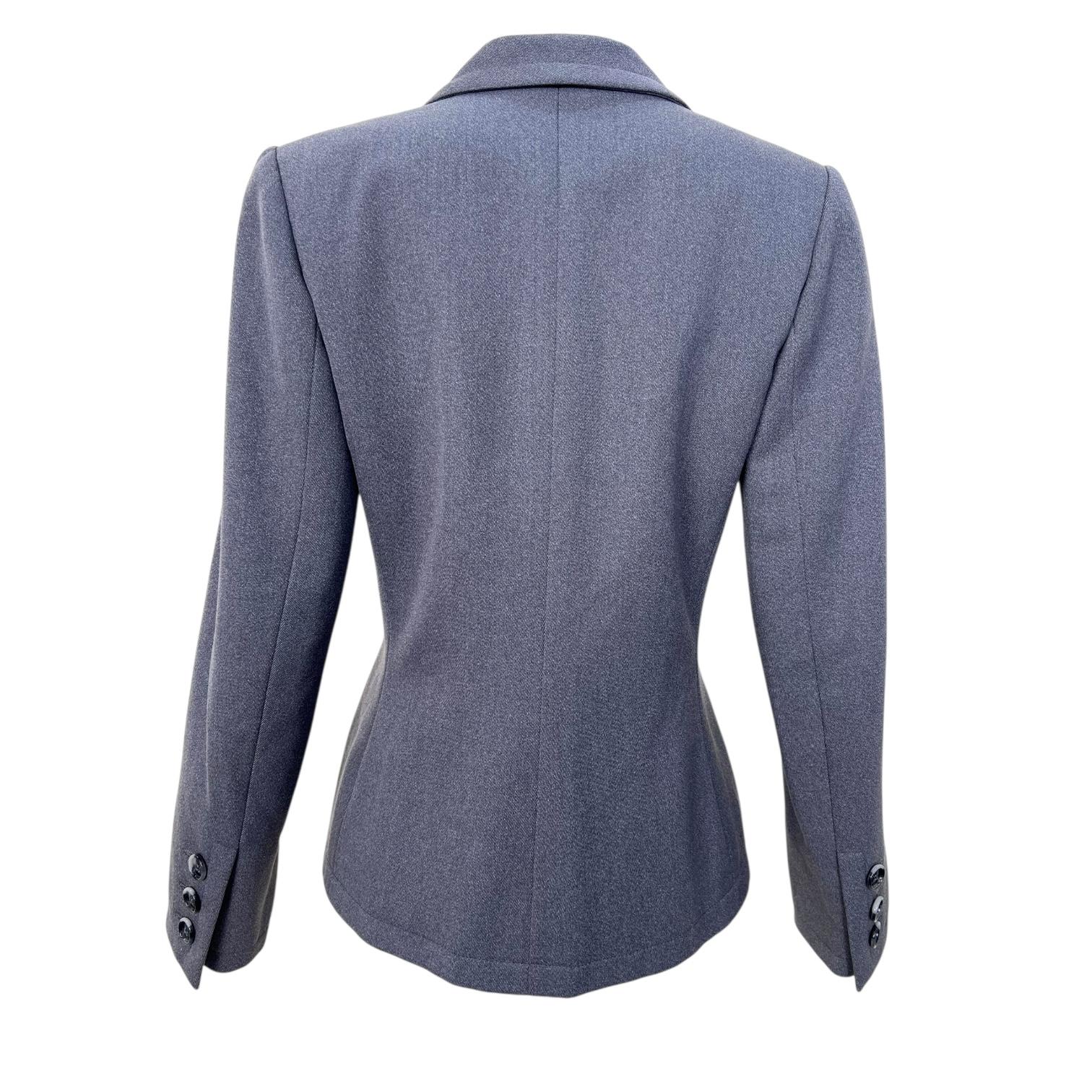 Yves Saint Laurent Haute Couture automne 1981 Ensemble tailleur jupe en laine grise en vente 4