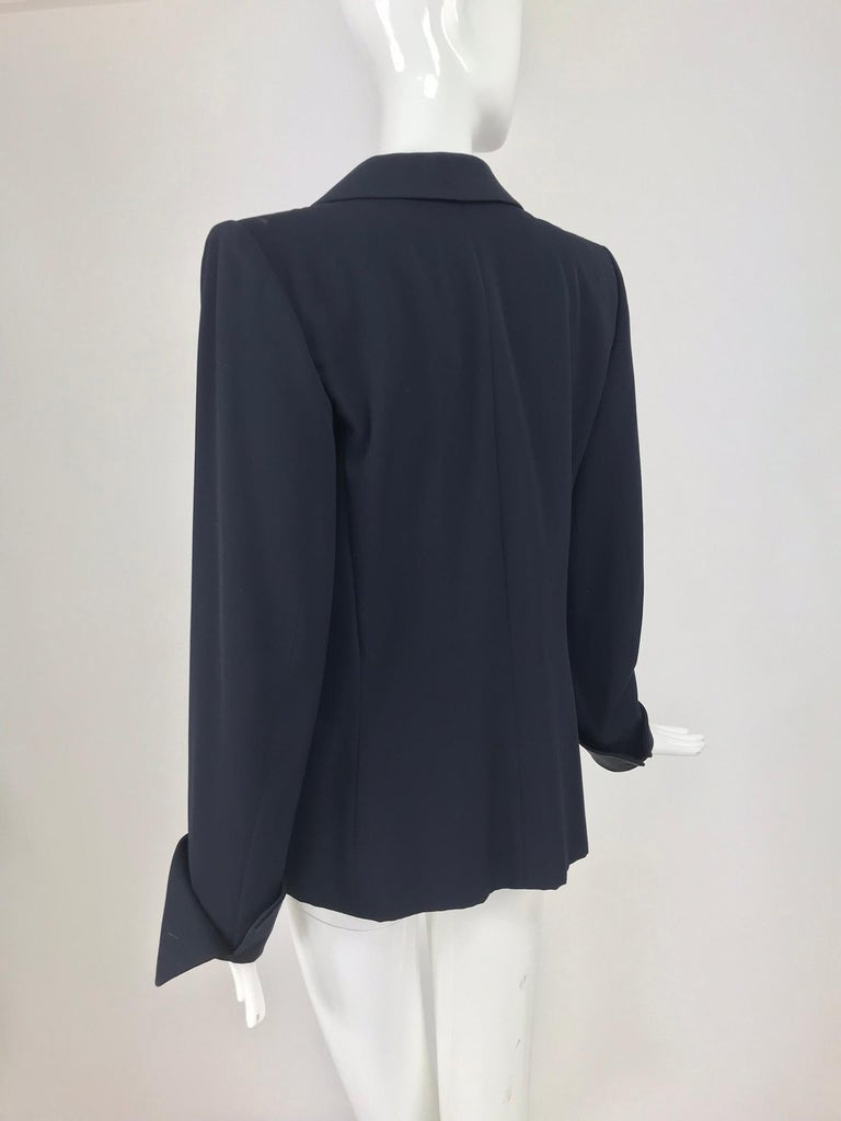 Yves Saint Laurent Haute Couture Fitted Tuxedo Jacket 1970s at 1stDibs