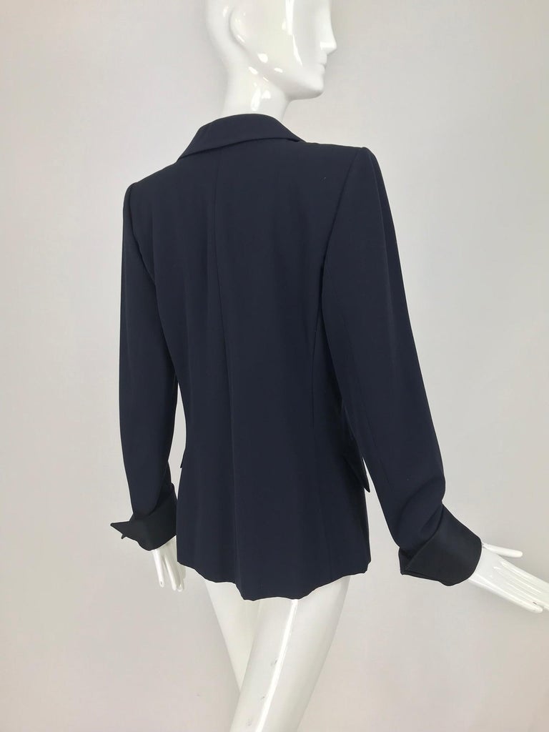 Yves Saint Laurent Haute Couture Fitted Tuxedo Jacket 1970s at 1stDibs
