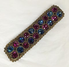 Yves Saint Laurent Haute Couture Gold Bullion and Swarovski Bracelet