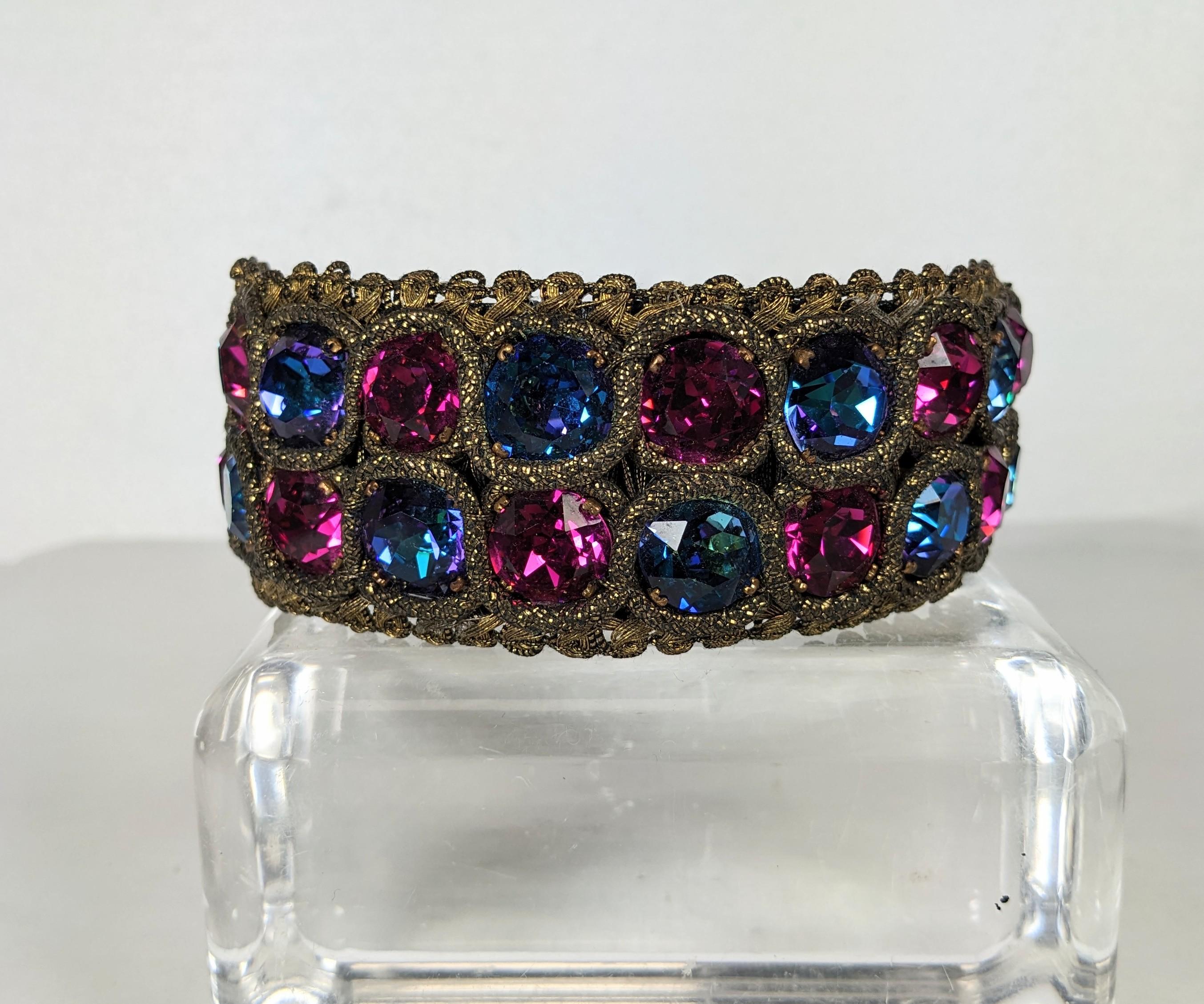 da uomo o donna Bracciale Yves Saint Laurent Haute Couture in oro e Swarovski in vendita