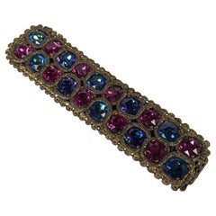 Yves Saint Laurent Haute Couture Gold Bullion and Swarovski Bracelet