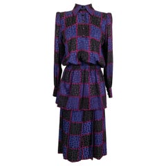 Yves Saint Laurent Haute Couture Mauve Set