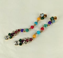 Yves Saint Laurent Haute Couture Passementerie Long Earrings