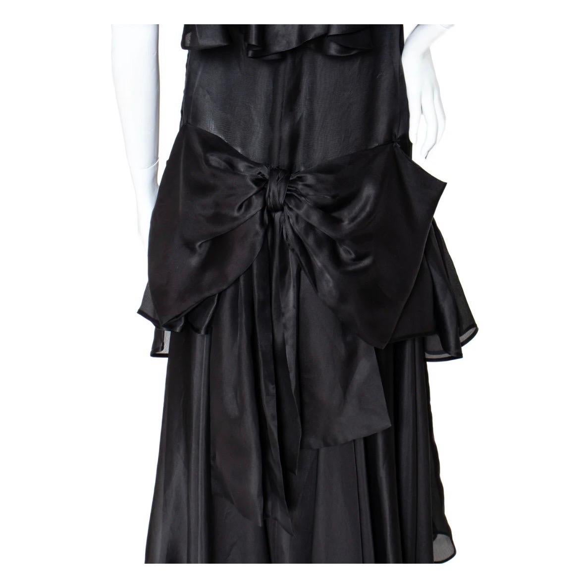 Yves Saint Laurent Haute Couture Ruffled Gown (1980s) For Sale 3