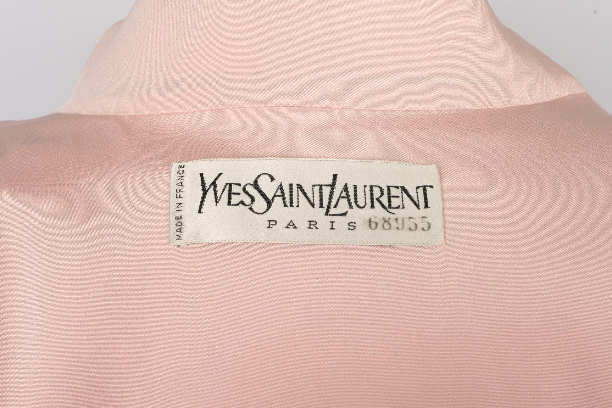 Yves Saint Laurent Haute Couture Set of Jacket, Skirt, Belt and Long-Sleeve Top For Sale 6