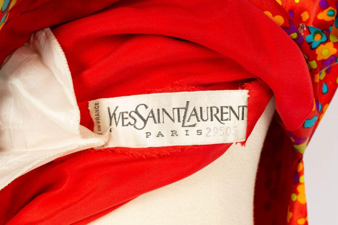 Yves Saint Laurent Haute Couture Silk Dress For Sale 6