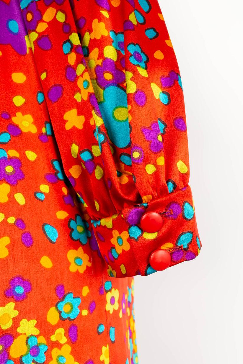 Yves Saint Laurent Haute Couture Silk Dress For Sale 3