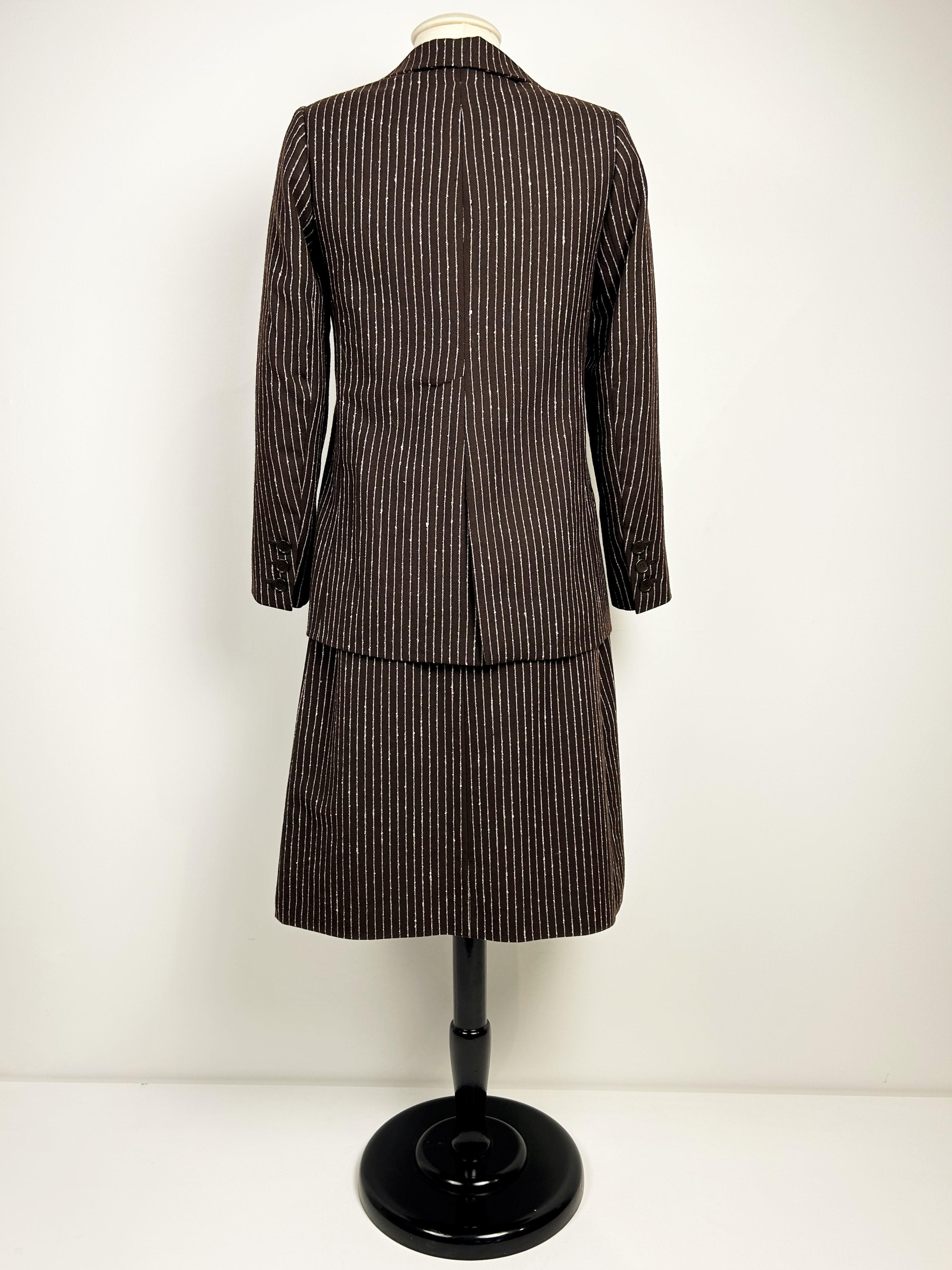 Yves Saint Laurent Haute Couture, abito-gonna numerato 14539 Circa 1967/1970 in vendita 9