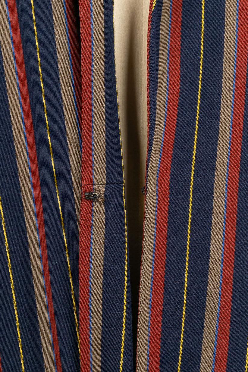 Yves Saint Laurent Haute Couture Striped Wool Suit For Sale 3