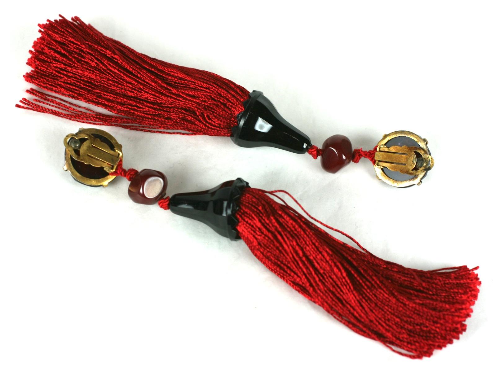 Yves Saint Laurent Haute Couture Tassel Earrings In Excellent Condition For Sale In New York, NY