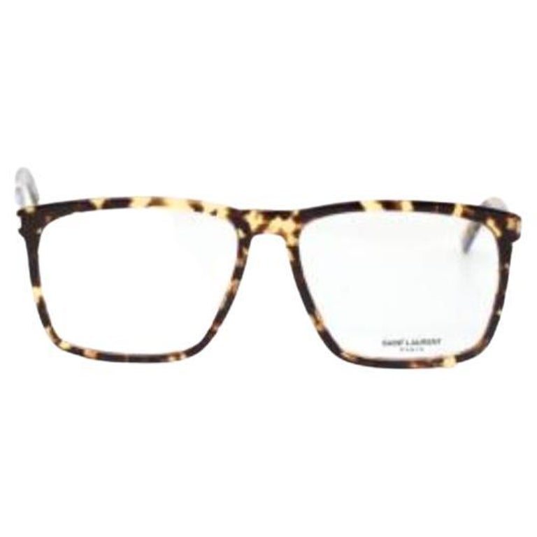 Yves Saint Laurent Havana Square Frame Optical Glasses For Sale at 1stDibs