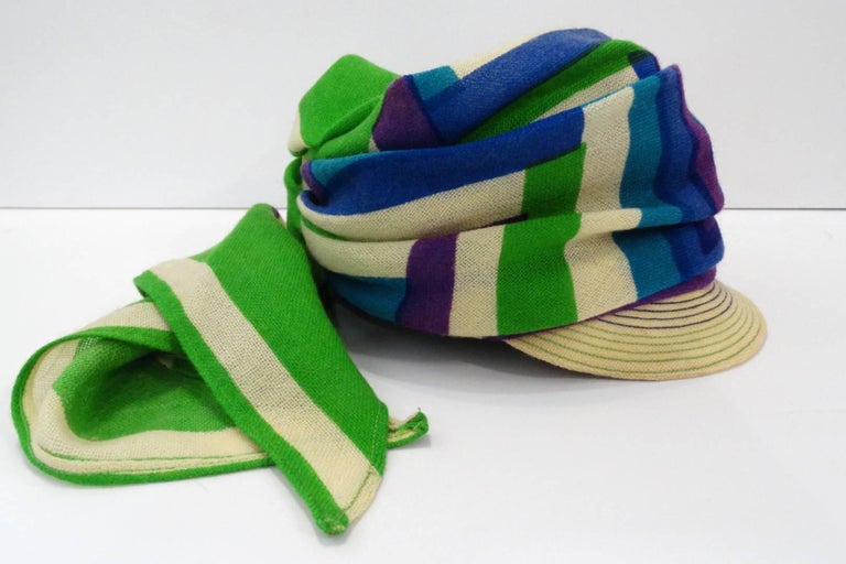 Yves Saint Laurent Headscarf Hat, 1960s  For Sale 1