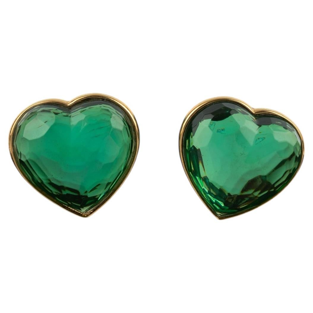 Herzohrringe von Yves Saint Laurent, 1984