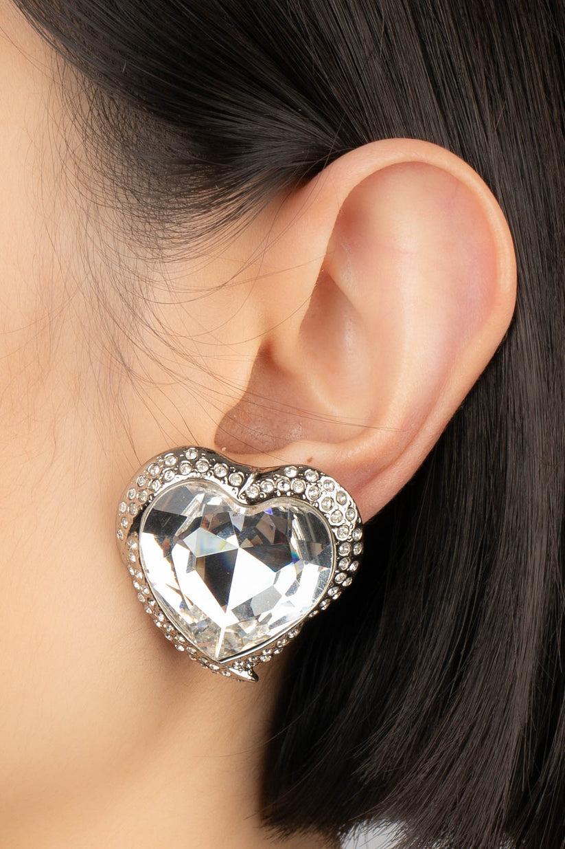 Orecchini a cuore Yves Saint Laurent in vendita 2