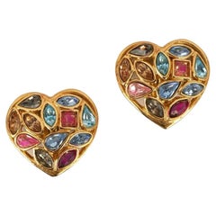 Yves Saint Laurent "Heart" Earrings