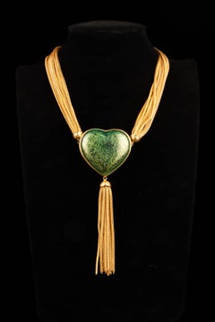 Yves Saint Laurent 'heart' necklace by Robert Goossens Winter 1992-1993
