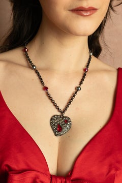 Yves Saint Laurent 'heart' necklace by Yves Saint Laurent circa 1995