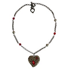 Yves Saint Laurent 'heart' necklace by Yves Saint Laurent circa 1995