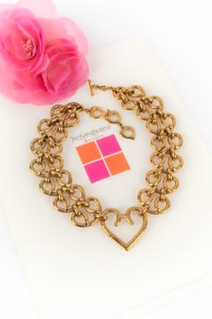 Yves Saint Laurent heart necklace