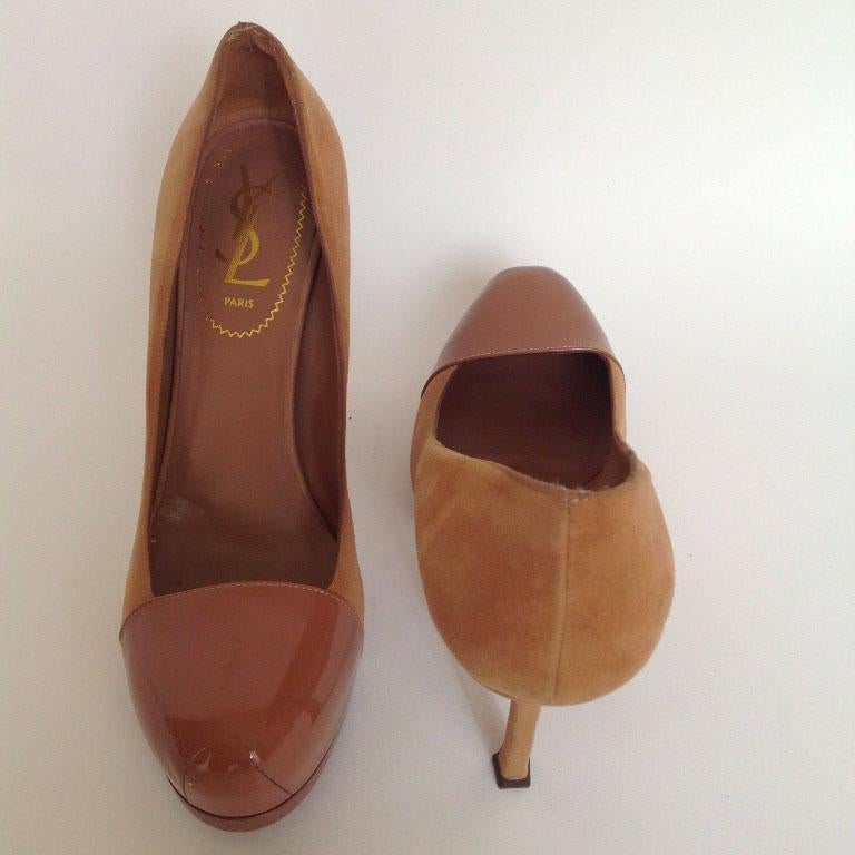 brown velvet heels