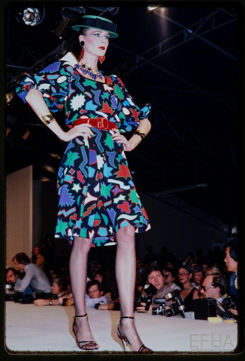 Yves Saint Laurent „Hommage A Matisse“ Laufstegkleid, Frühjahr-Sommer 1983 im Angebot 13