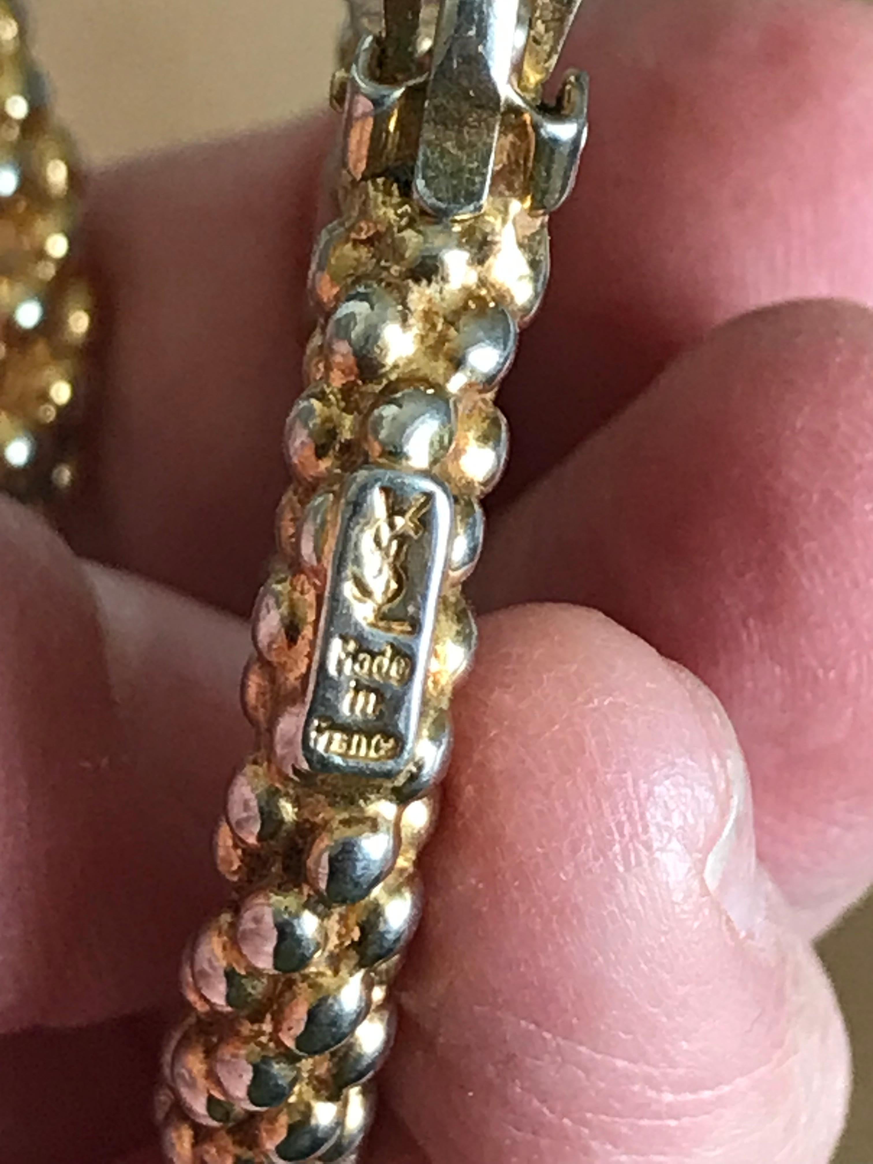 De las mujeres Pendientes de aro YVES SAINT LAURENT. en venta