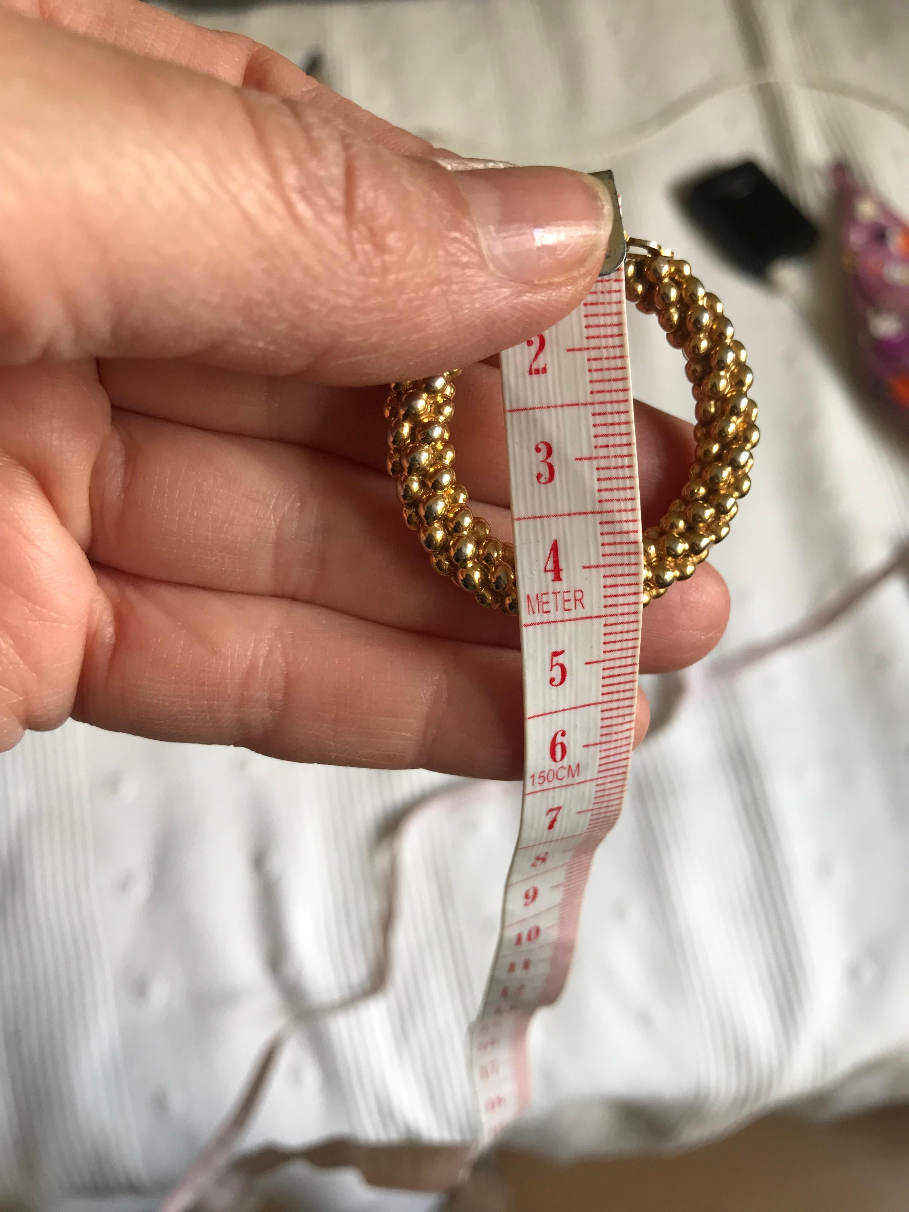 Pendientes de aro YVES SAINT LAURENT. en venta 2