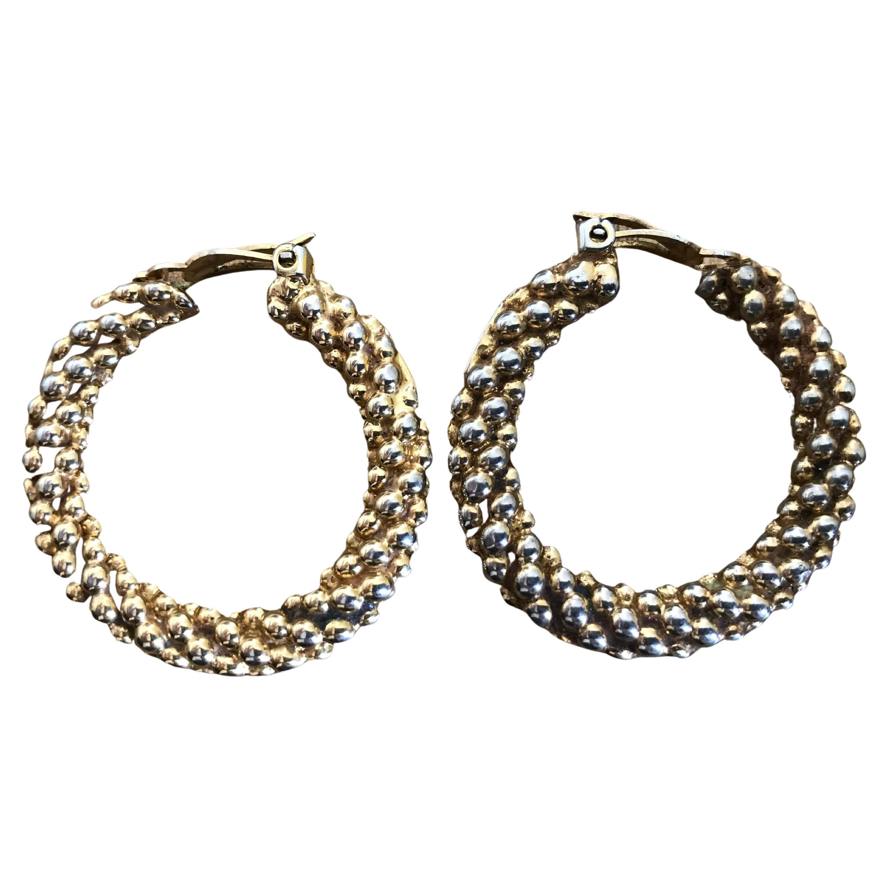 Pendientes de aro YVES SAINT LAURENT. en venta