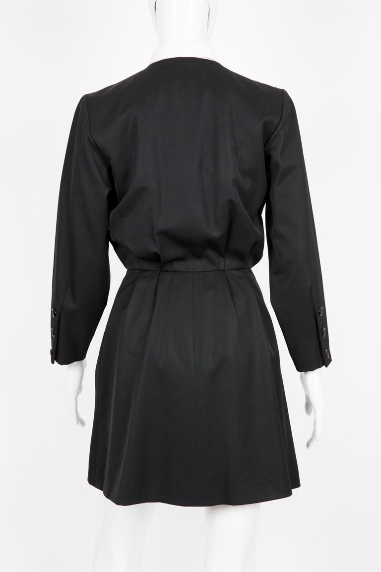 Yves Saint Laurent Iconic black and White Collar Dress at 1stDibs ...
