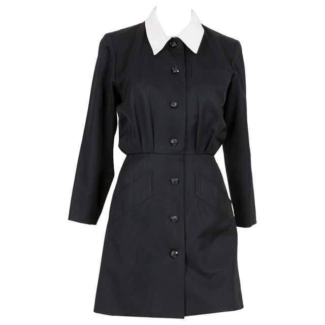 Yves Saint Laurent Iconic black and White Collar Dress at 1stDibs ...