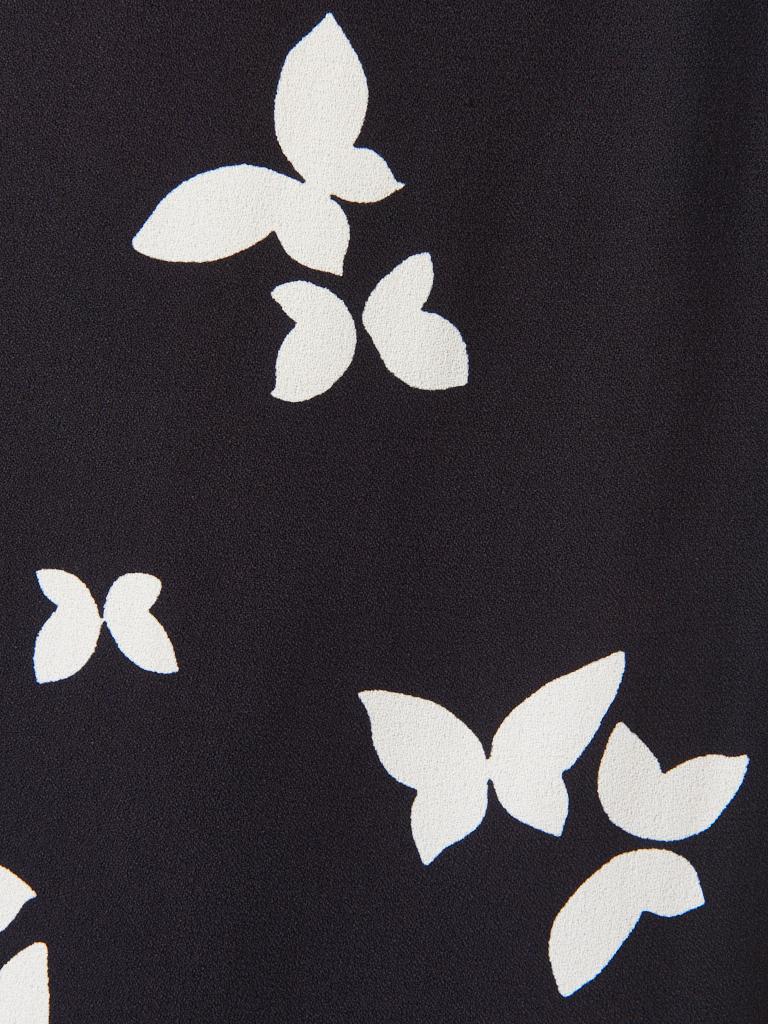 Women's Yves Saint Laurent Iconic Butterfly Print Crepe Skirt
