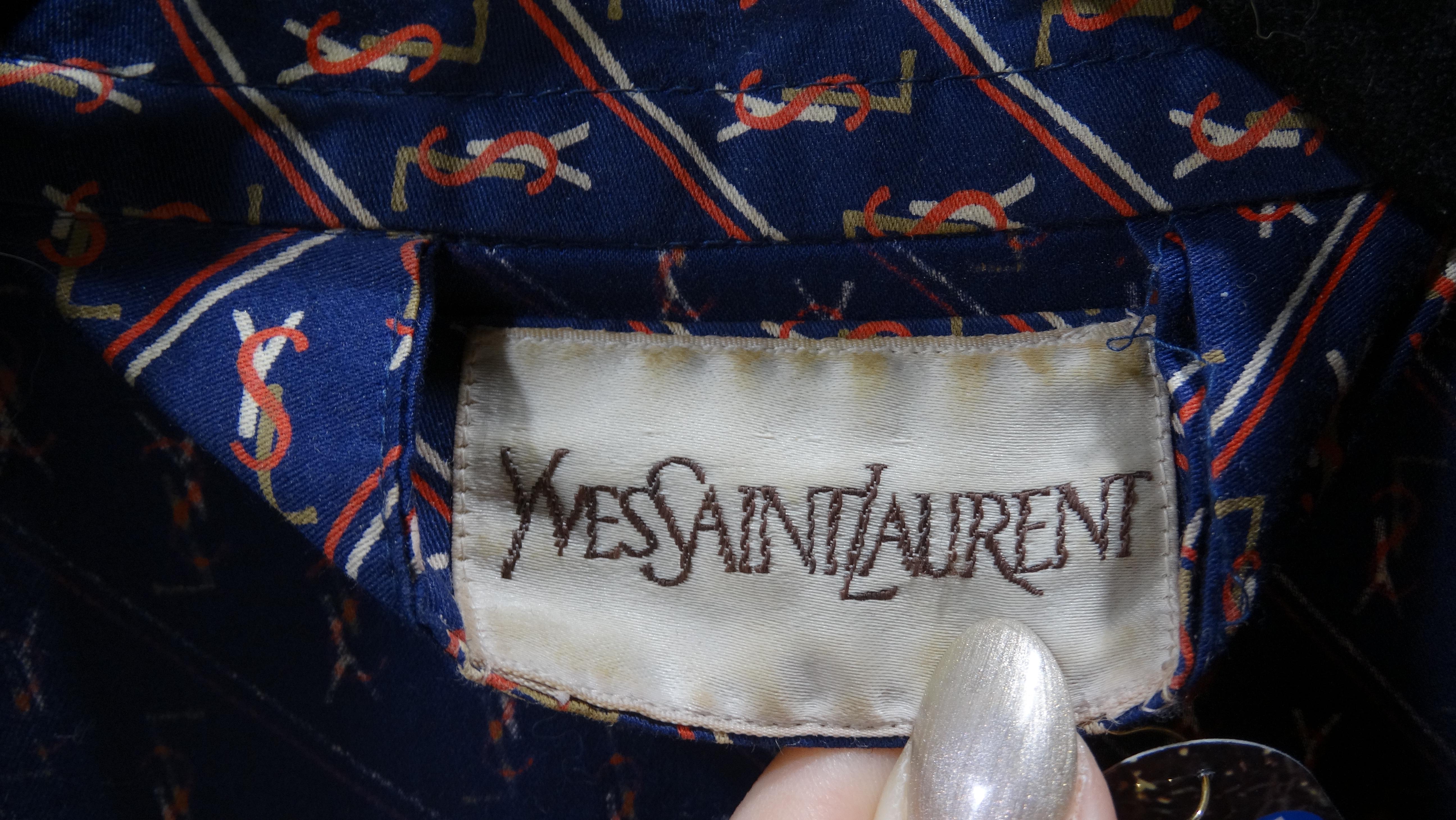 Yves Saint Laurent - Robe à monogrammes emblématique en vente 9