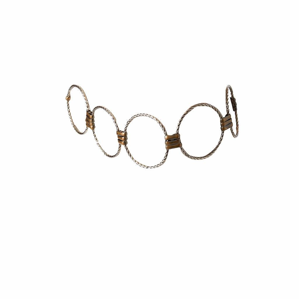 Beige Yves Saint Laurent Iconic Ring Belt C. 1968