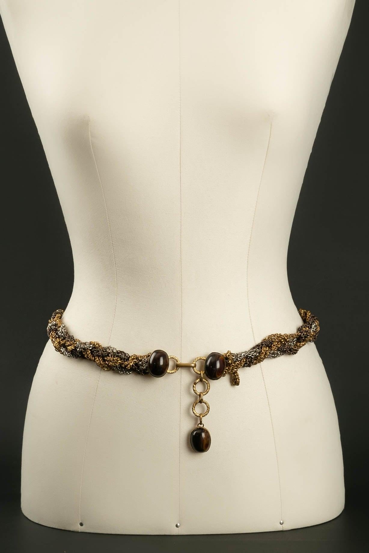 Yves Saint Laurent Intertwined Chains Belt, 1960s-1970 For Sale 1