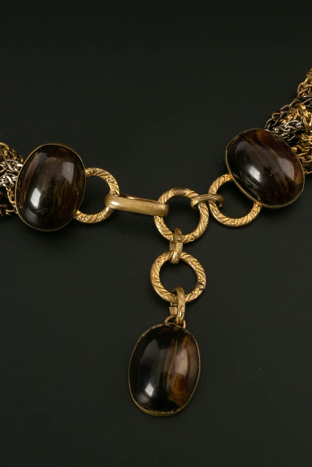 Yves Saint Laurent Intertwined Chains Belt, 1960s-1970 For Sale 3
