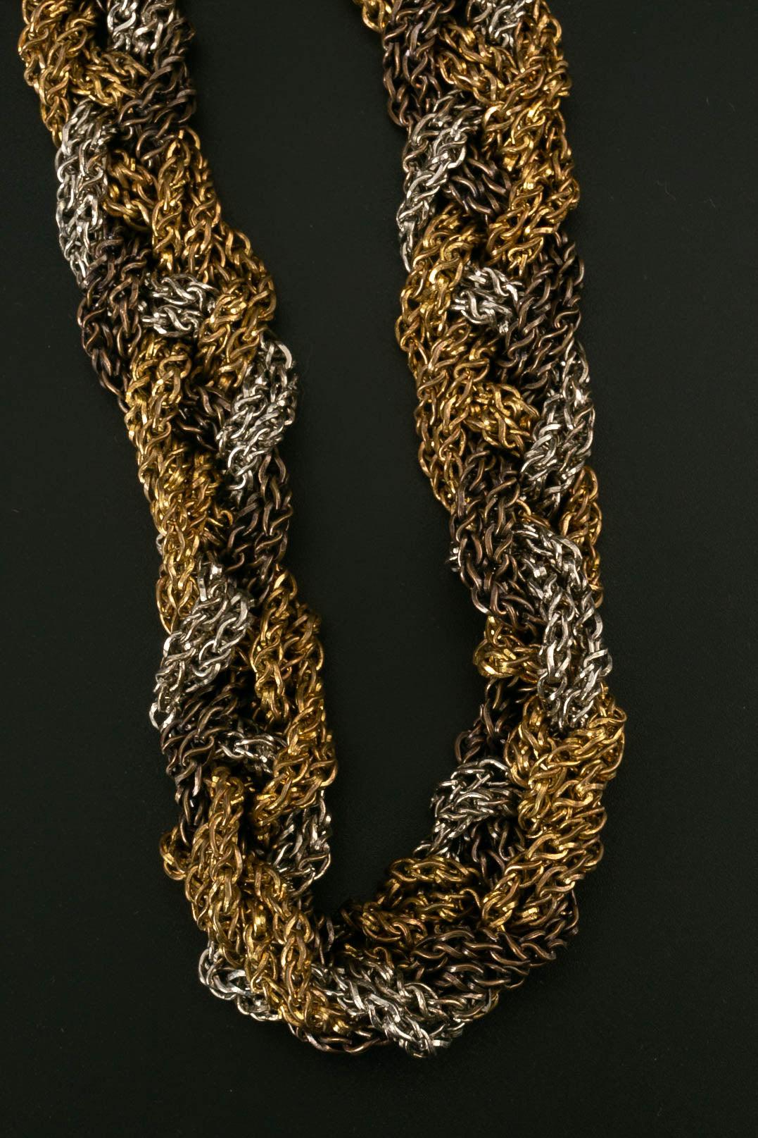 Yves Saint Laurent Intertwined Chains Belt, 1960s-1970 For Sale 4