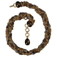 Yves Saint Laurent Gürtel mit ineinander verschlungenen Ketten, 1960er-1970