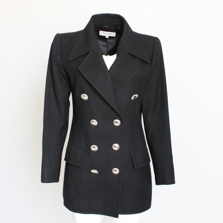 ジャケット・アウター Vintage Yves Saint Laurent wool coat Rare 80s Yves Saint Laurent Wool and Cashmere Coat – The