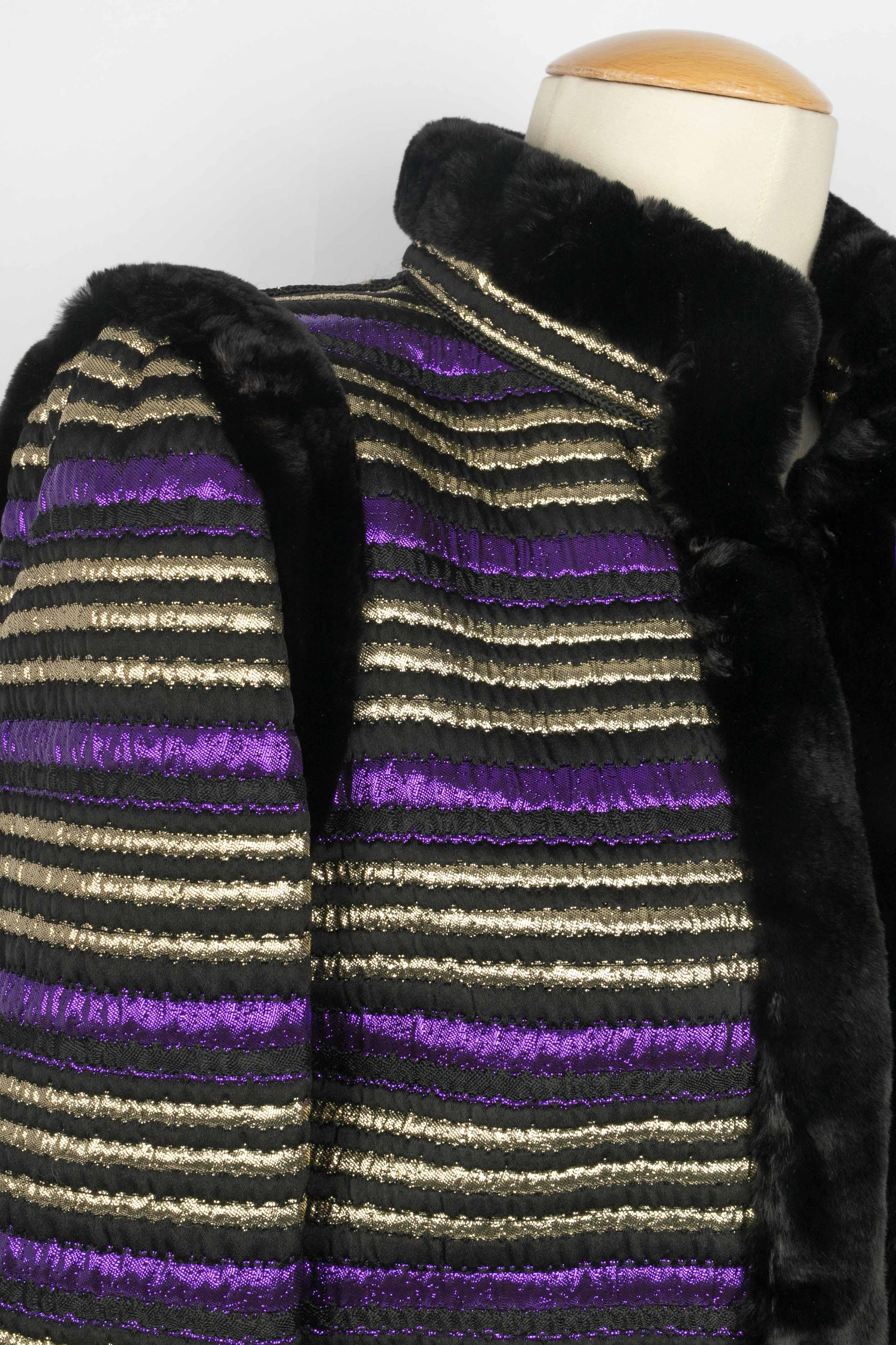 Nero Giacca Yves Saint Laurent Haute Couture autunno-inverno 1977 in vendita