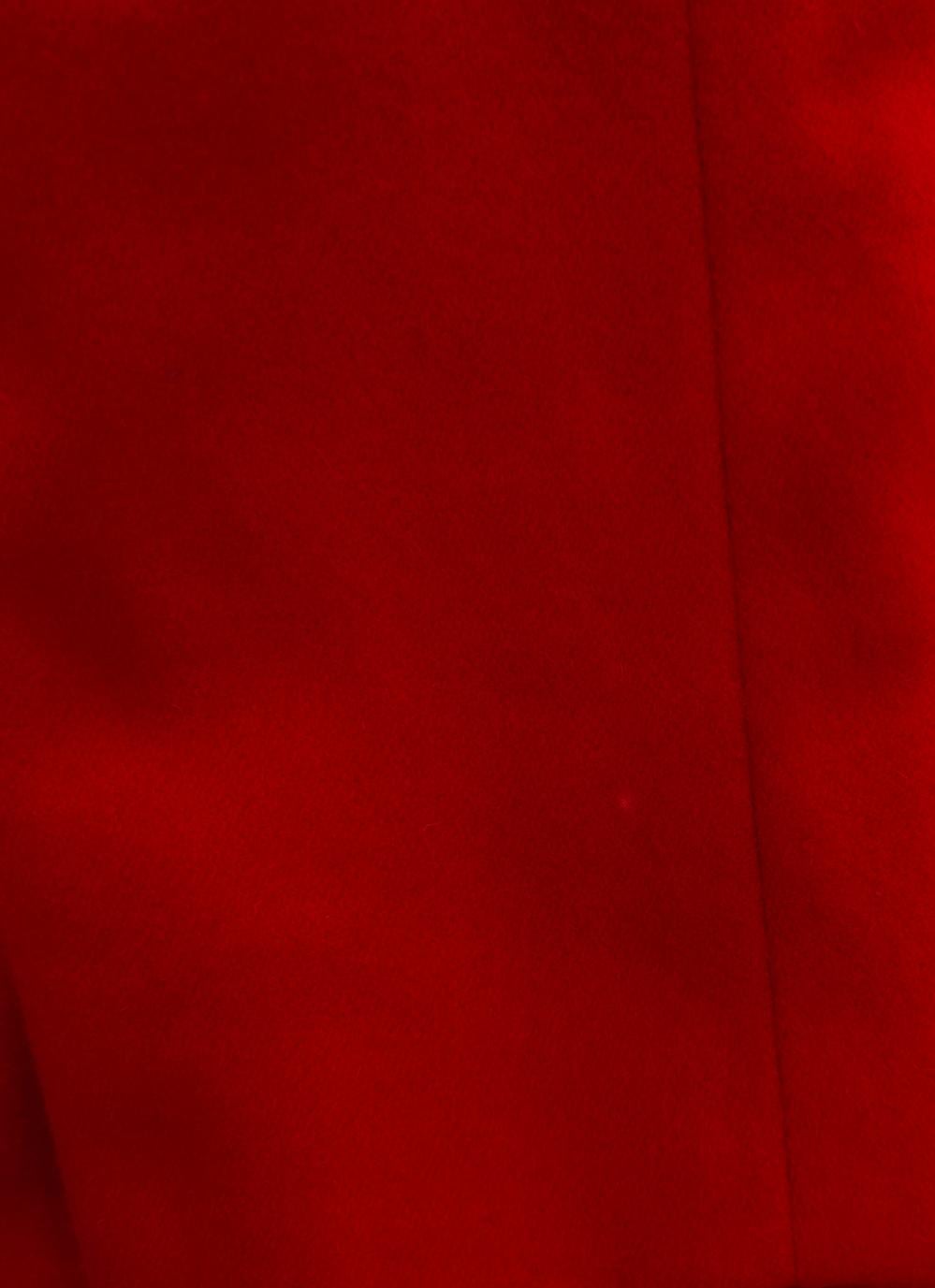 Yves Saint Laurent Jacket Red Black Velvet Collar YSL Rive Gauche Wool 6