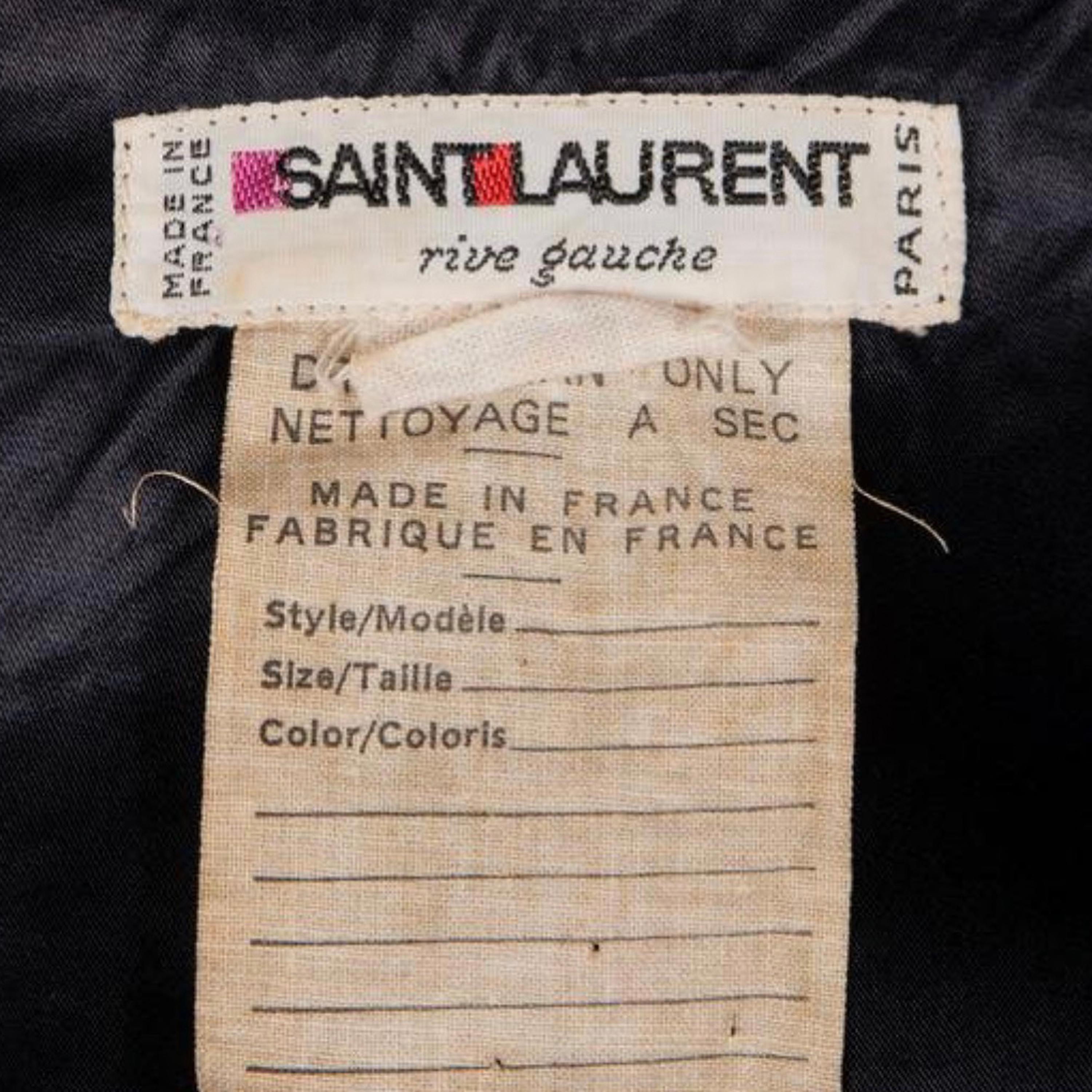 Yves Saint Laurent Jacket Red Velvet Black Trim Ballet Russes Vintage 70s Sz 38 For Sale 4