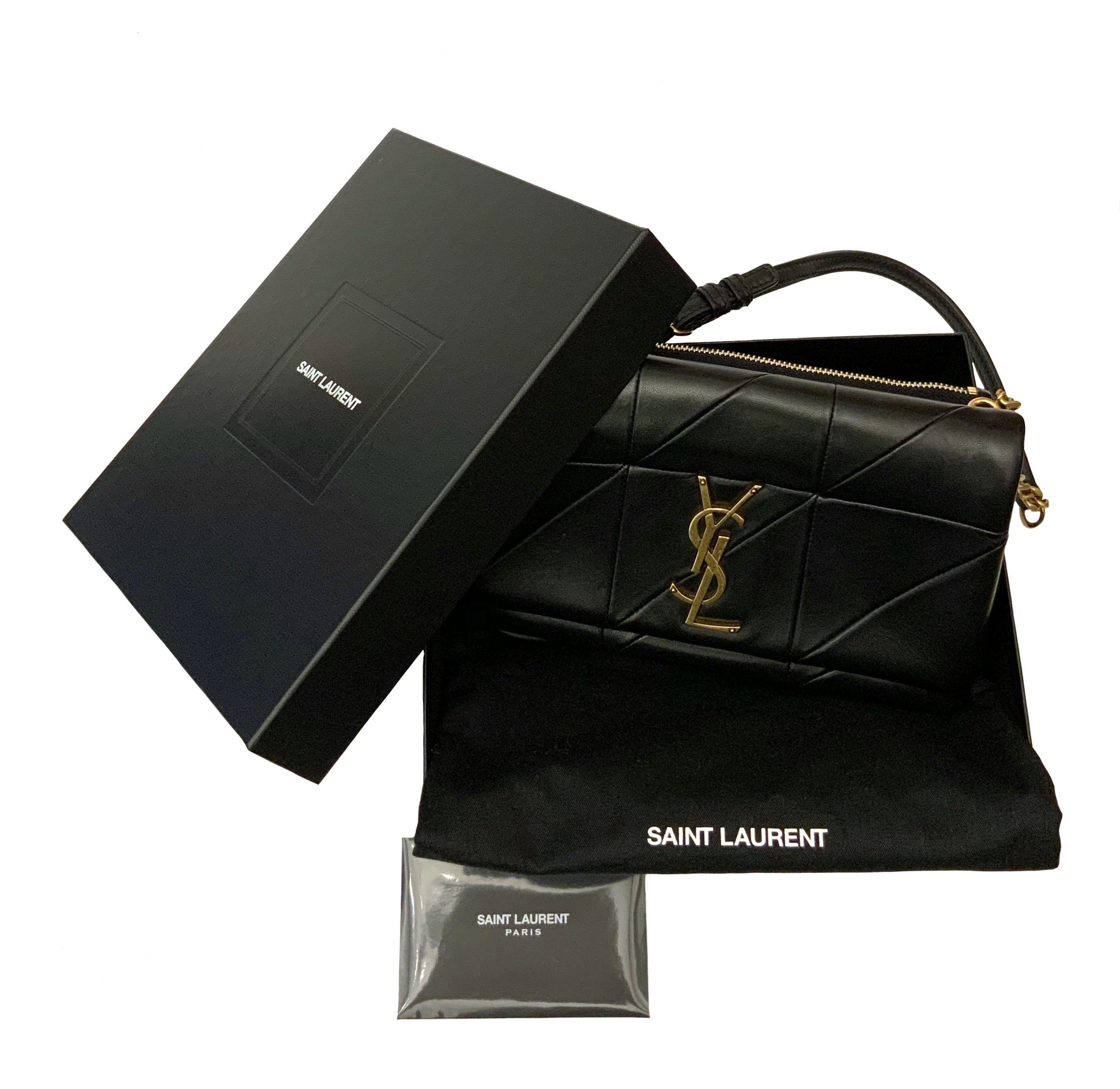 Yves Saint Laurent Jamie WOC Geldbörse auf Kette Schwarz Tasche im Zustand „Gut“ in Geneva, CH