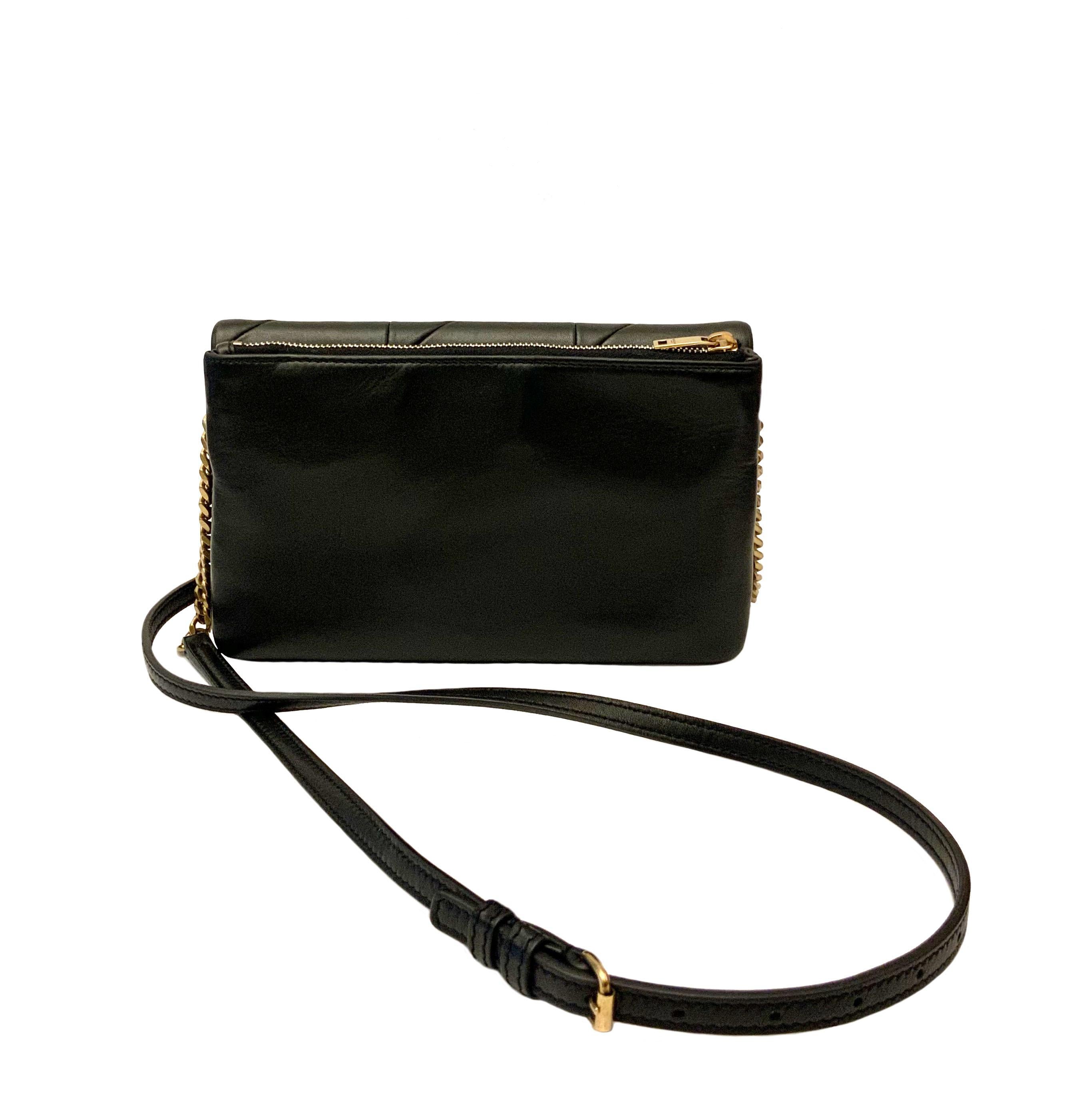 Yves Saint Laurent Jamie WOC Geldbörse auf Kette Schwarz Tasche für Damen oder Herren